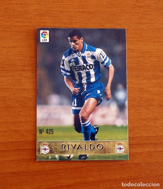 Cromos de F&uacute;tbol: Deportivo La Coru&ntilde;a - N&ordm; 425 Rivaldo - El Mejor - Mundicromo ficha de la Liga 1997-1998, 97-98