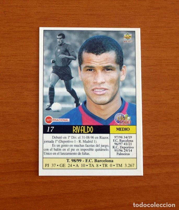 Figurine di Calcio: Barcelona - N&ordm; 17, Rivaldo - Mundicromo Las Fichas de la Liga 1999-2000, 99-00 - Mundi Cromo