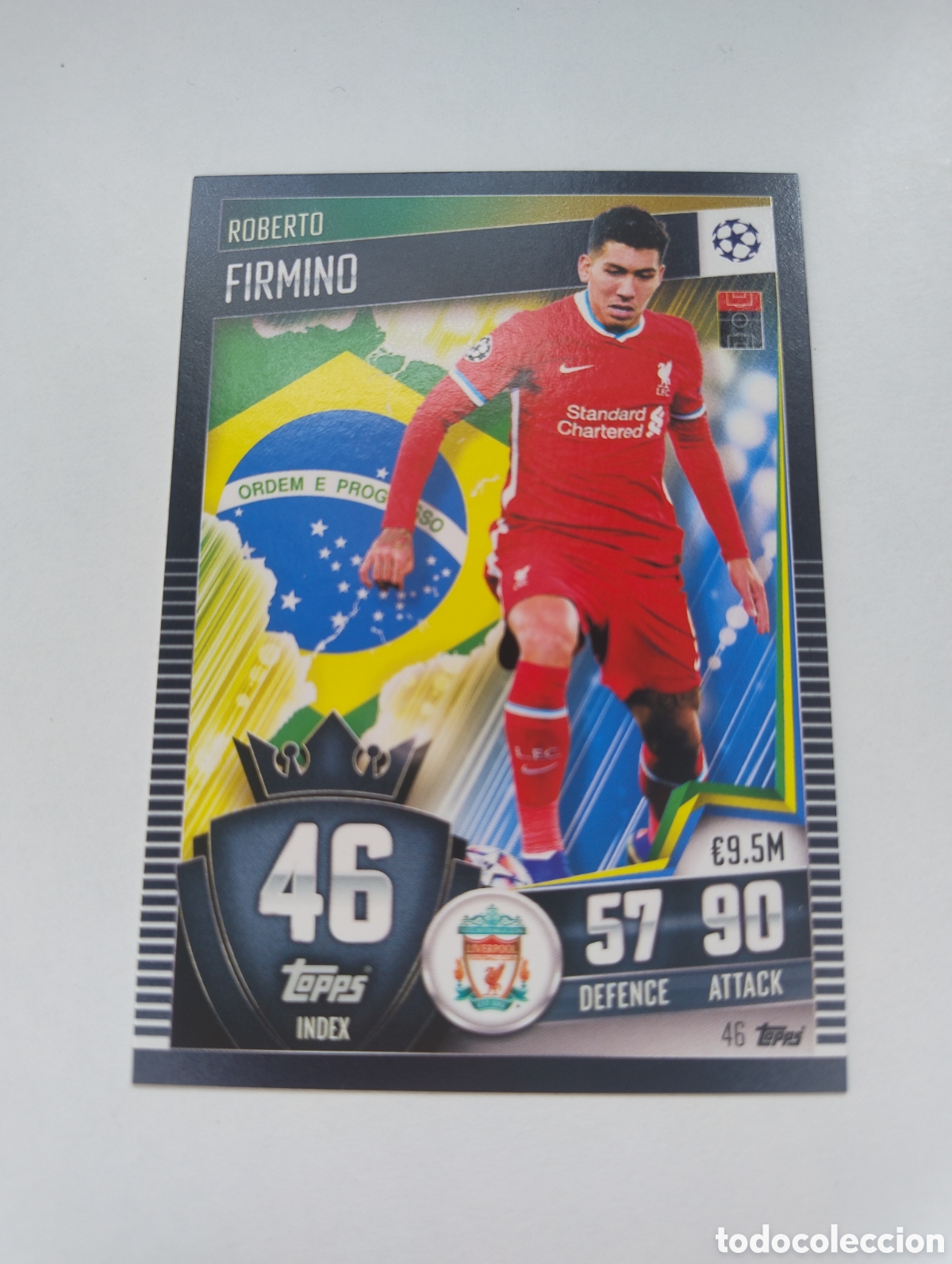 Figurine di Calcio: 46 - Firmino - Liverpool - Topps Match Attax 101 2020 - 2021