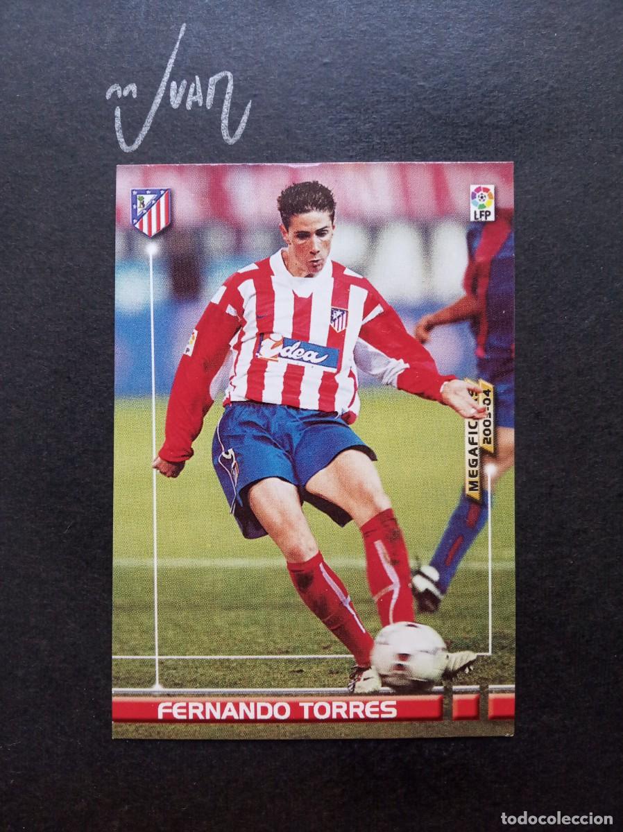 Cromos de Futebol: 54 FERNANDO TORRES ATLETICO MADRID ⚽ PANINI &reg; MEGACRACKS 2003 2004 FICHAS LIGA 03 04 MEGA CRACKS