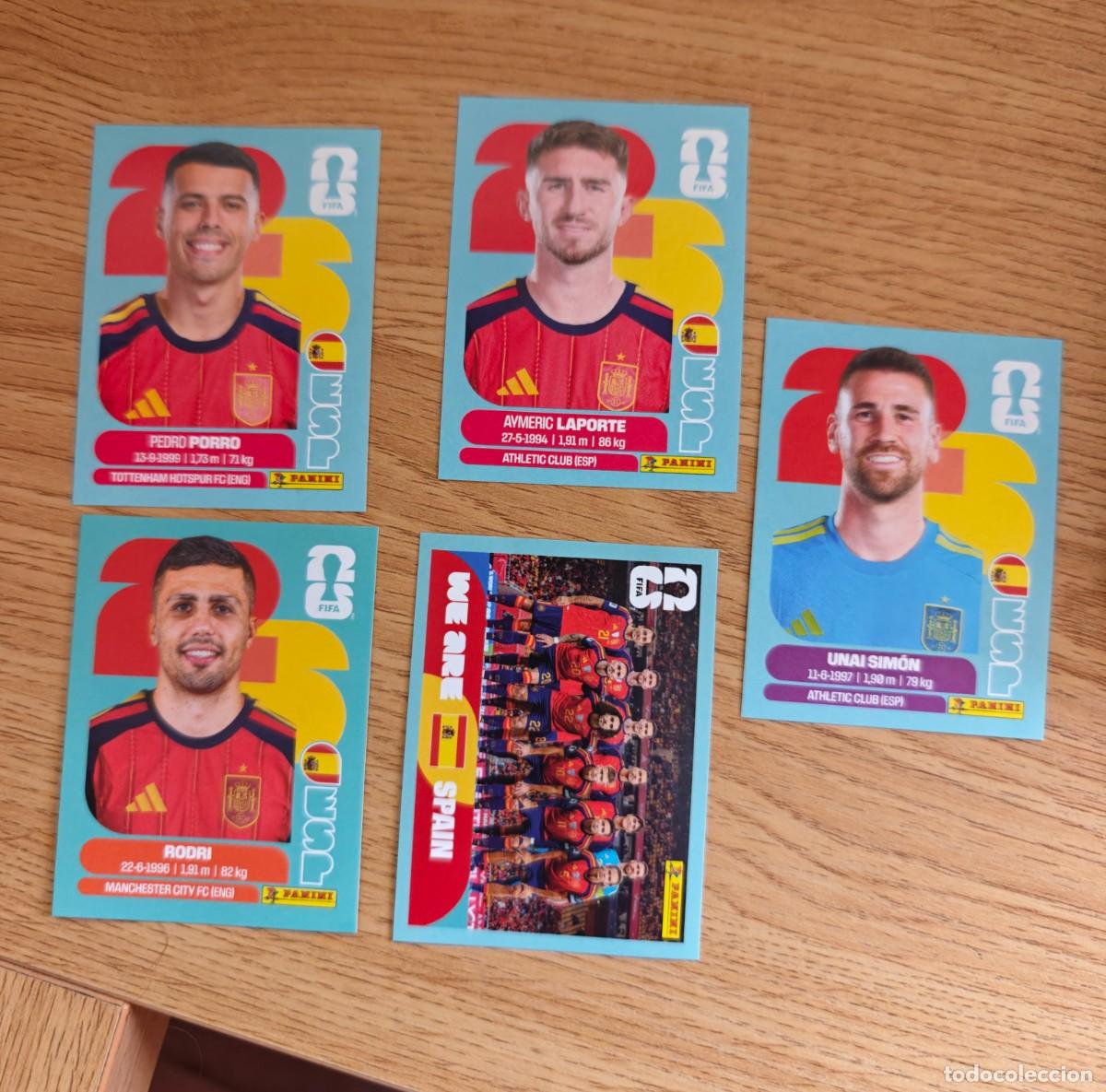 Football Stickers: Lote 5 cromos Espa&ntilde;a ESP Sticker Panini FIFA World Cup 2026 Mundial Cromo
