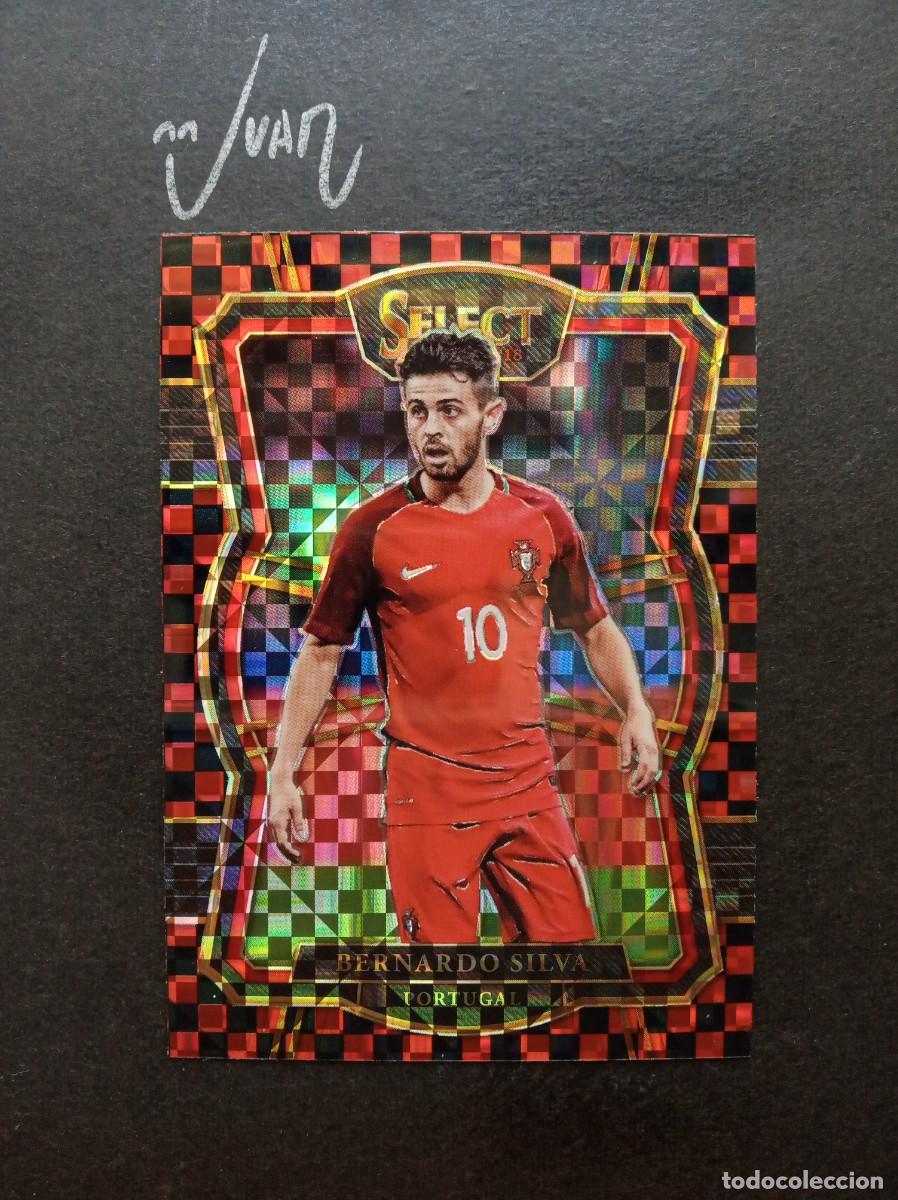 Cromos de Futebol: ROOKIE CHECKERBOARD PRIZM BERNARDO SILVA PORTUGAL ATLETICO MADRID ⚽ PANINI &reg; SELECT 2017 2018 17 18