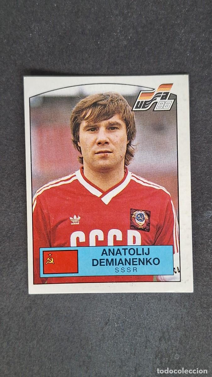 Cromos de F&uacute;tbol: L2 ANATOLIJ DEMIANENKO SELECCION SSSR 248 EUROCOPA ALEMANIA 88 1988 PANINI NUNCA PEGADO SIN PEGAR