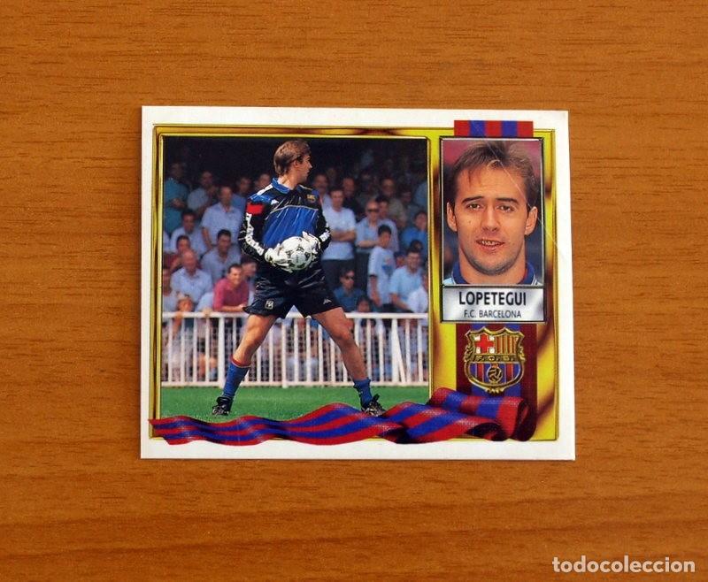 Figurine di Calcio: F&uacute;tbol Club Barcelona - Lopetegui - Ediciones Este Liga 1995-1996, 95-96 - Nunca Pegado