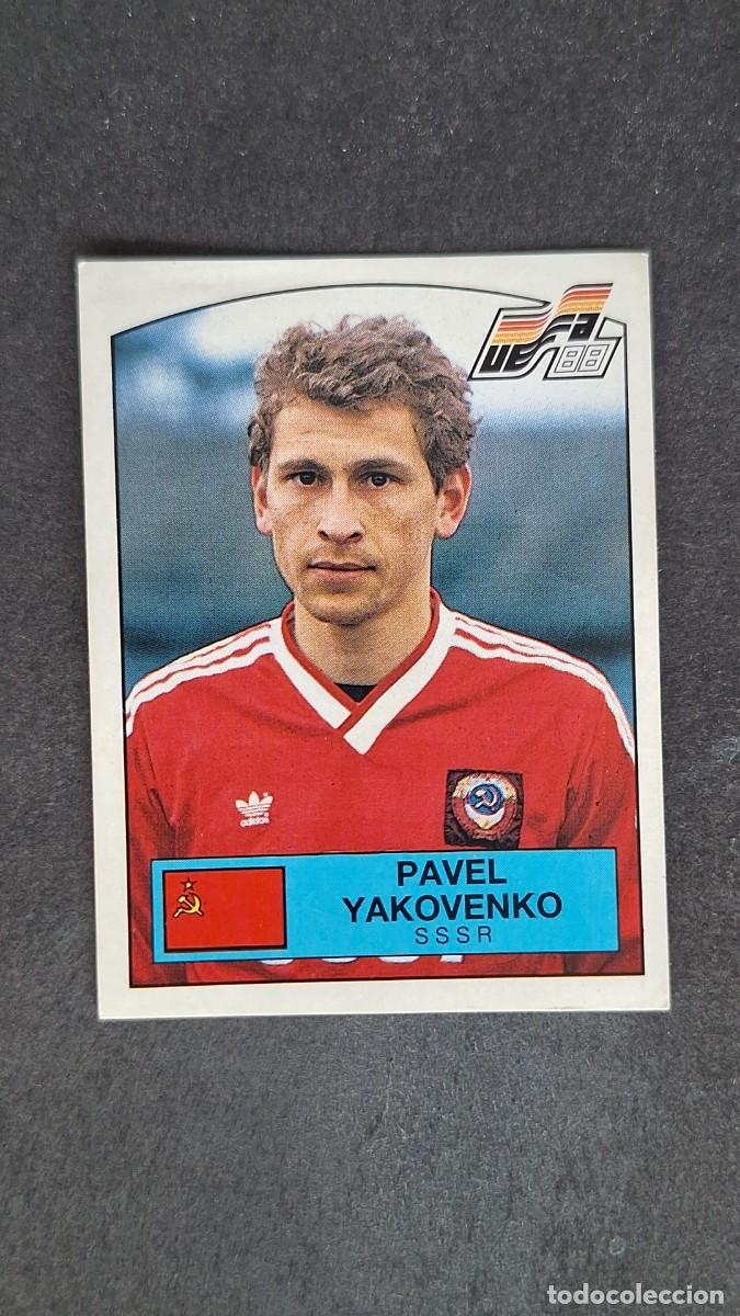 Cartes &agrave; collectionner de Football: L2 PAVEL YAKOVENKO SELECCION SSSR 250 EUROCOPA ALEMANIA 88 1988 PANINI NUNCA PEGADO SIN PEGAR