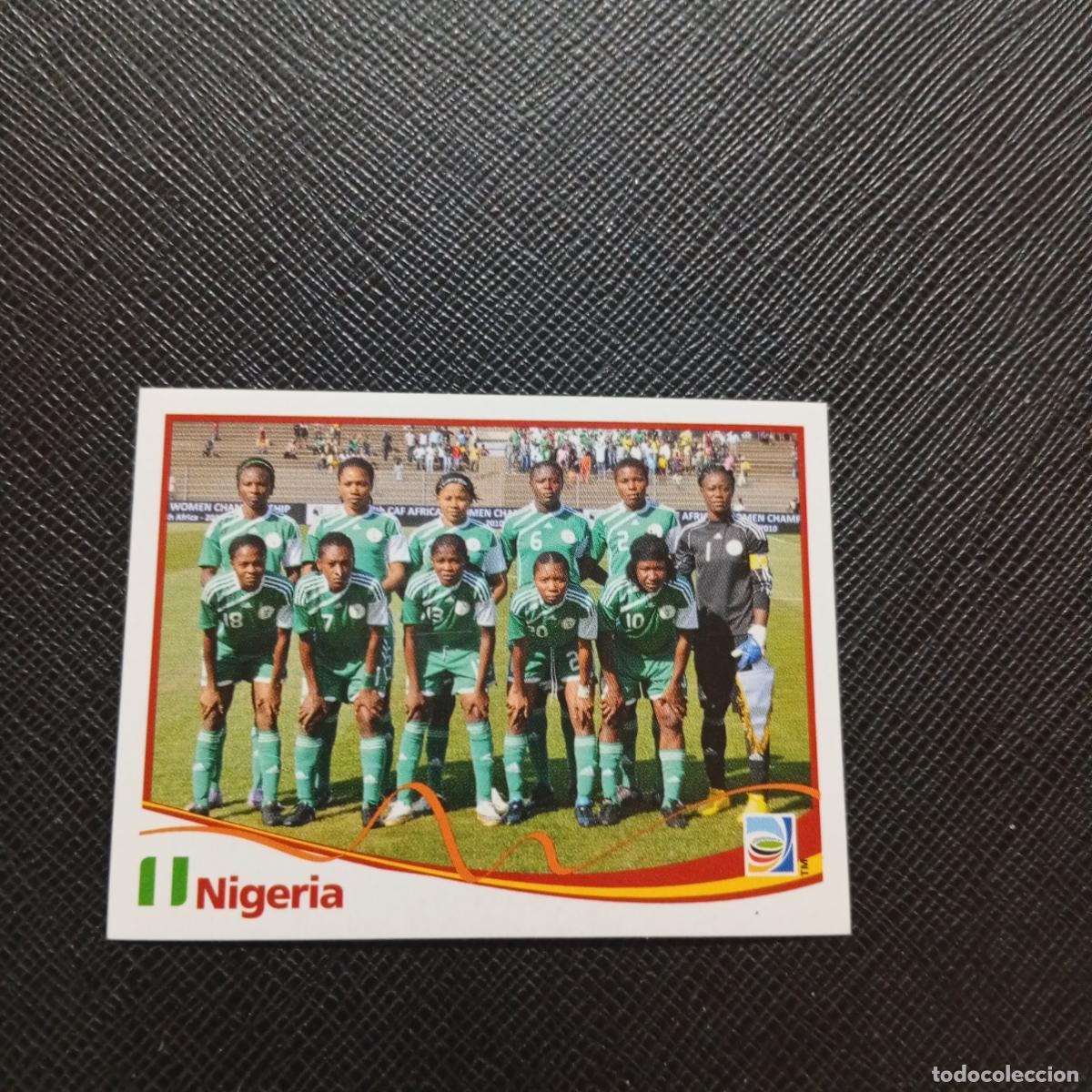 Cartes &agrave; collectionner de Football: 65 ALINEACION NIGERIA PANINI FEMENINO WOMEN&acute;S MUNDIAL 2011 ALEMANIA 11 SIN PEGAR A205 PG17