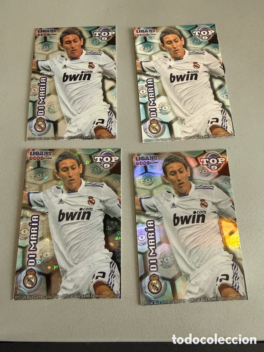 Cartes &agrave; collectionner de Football: MUNDICROMO 2012. n 623. Top 9. DI MARIA. 4 cromos diferentes