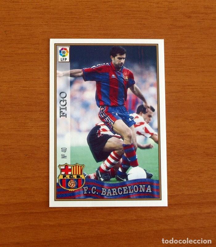 Fu&szlig;ball-Sticker: Barcelona - N&ordm; 40 Figo - Mundicromo ficha de la Liga 1997-1998, 97-98