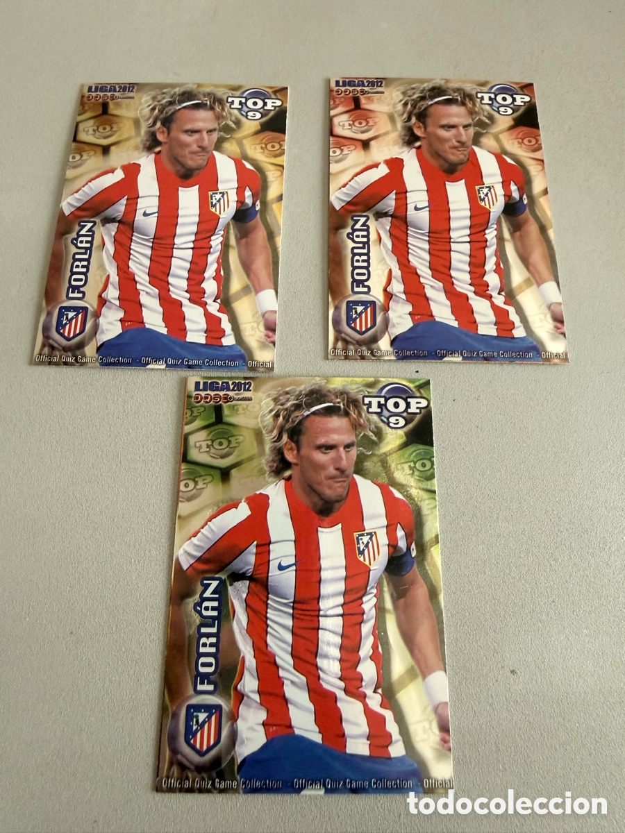 Cromos de F&uacute;tbol: MUNDICROMO 2012. n 626. Top 9. FORL&Aacute;N. 3 cromos diferentes