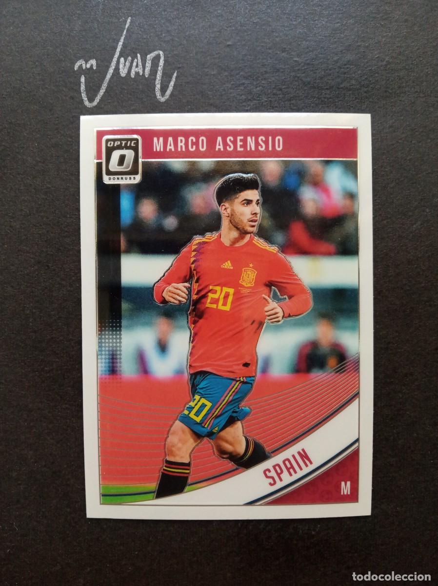 Football Stickers: N&ordm; 163 PARALELA OPTIC MARCO ASENSIO ESPA&Ntilde;A REAL MADRID ⚽ PANINI &reg; DONRUSS 2018 2019 18 19 NUEVO