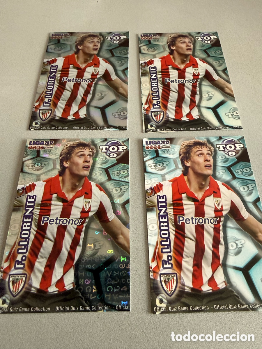 Cromos de F&uacute;tbol: MUNDICROMO 2012. n 624. Top 9. F.LLORENTE. 4 cromos diferentes