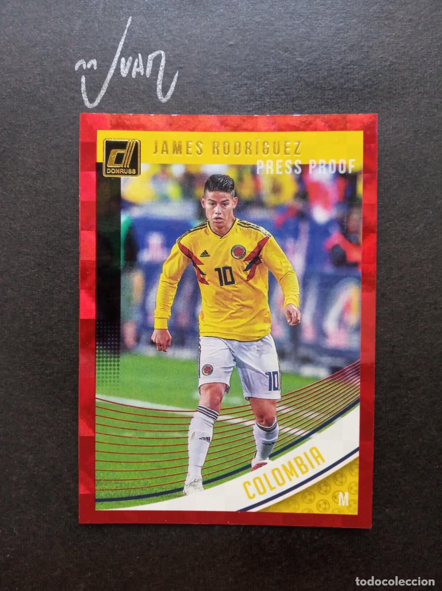 Football Stickers: N&ordm; 111 PARALELA RED JAMES RODRIGUEZ COLOMBIA REAL MADRID ⚽ PANINI &reg; DONRUSS 2018 2019 18 19 NUEVO