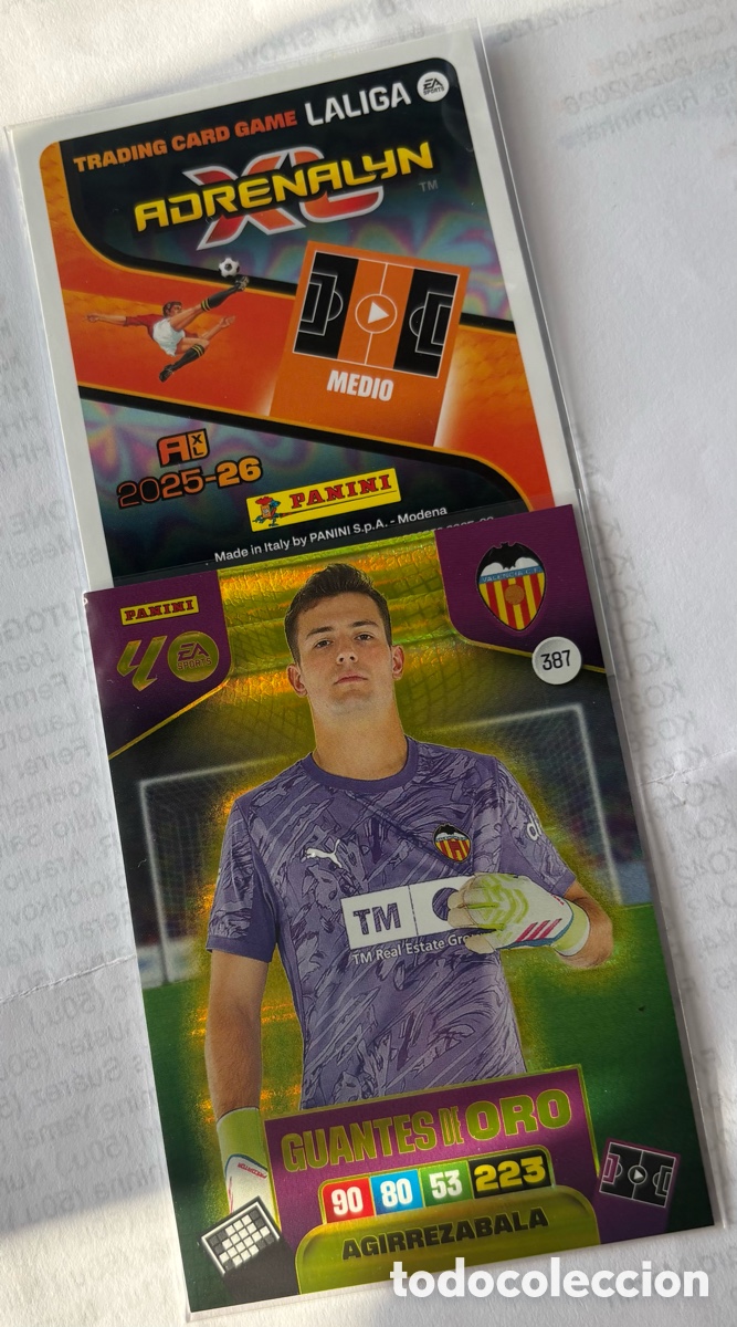 Cartes &agrave; collectionner de Football: ADRENALYN 25-26/ GUANTES DE ORO 387