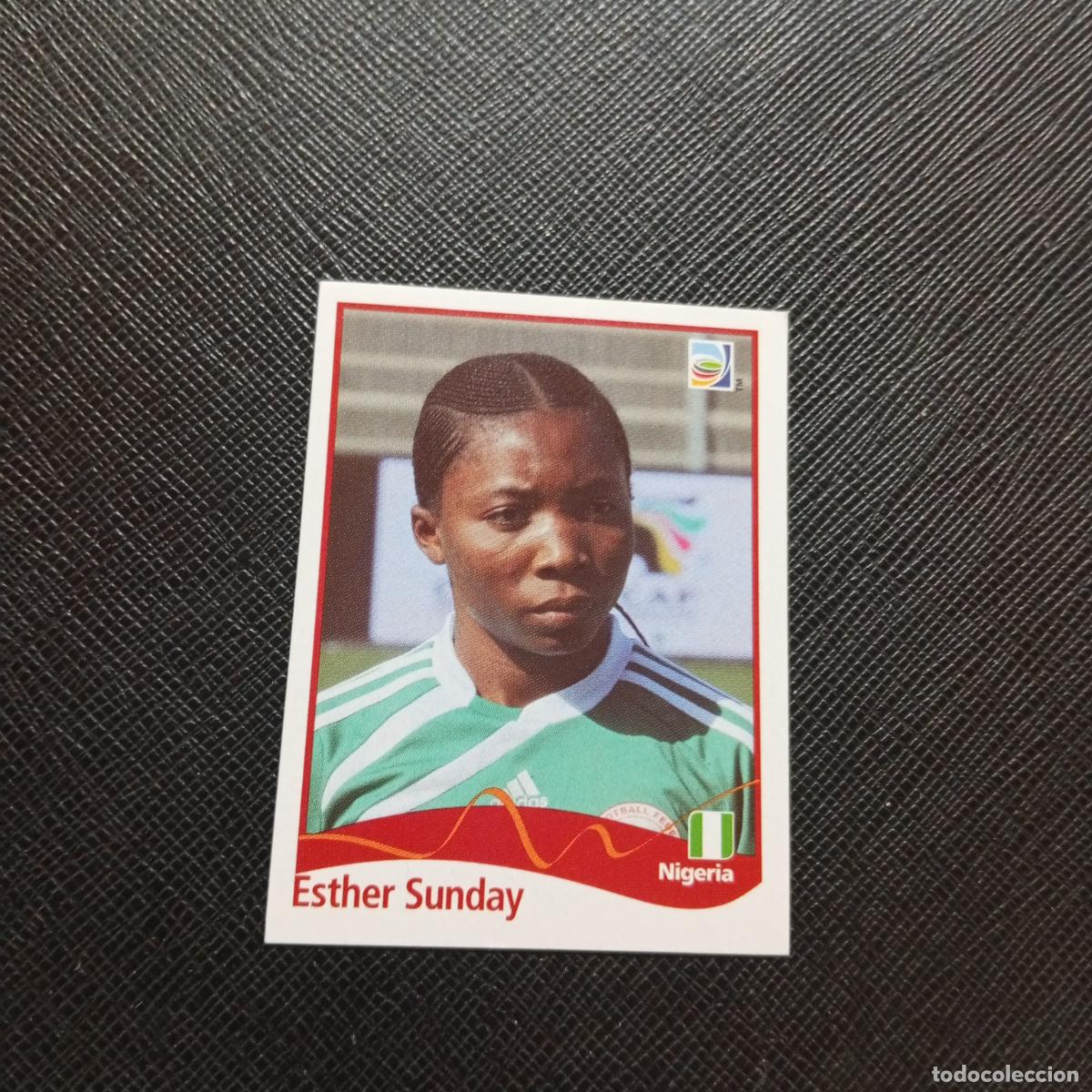 Cartes &agrave; collectionner de Football: 75 ESTHER SUNDAY NIGERIA PANINI FEMENINO WOMEN&acute;S MUNDIAL 2011 ALEMANIA 11 SIN PEGAR A205 PG19