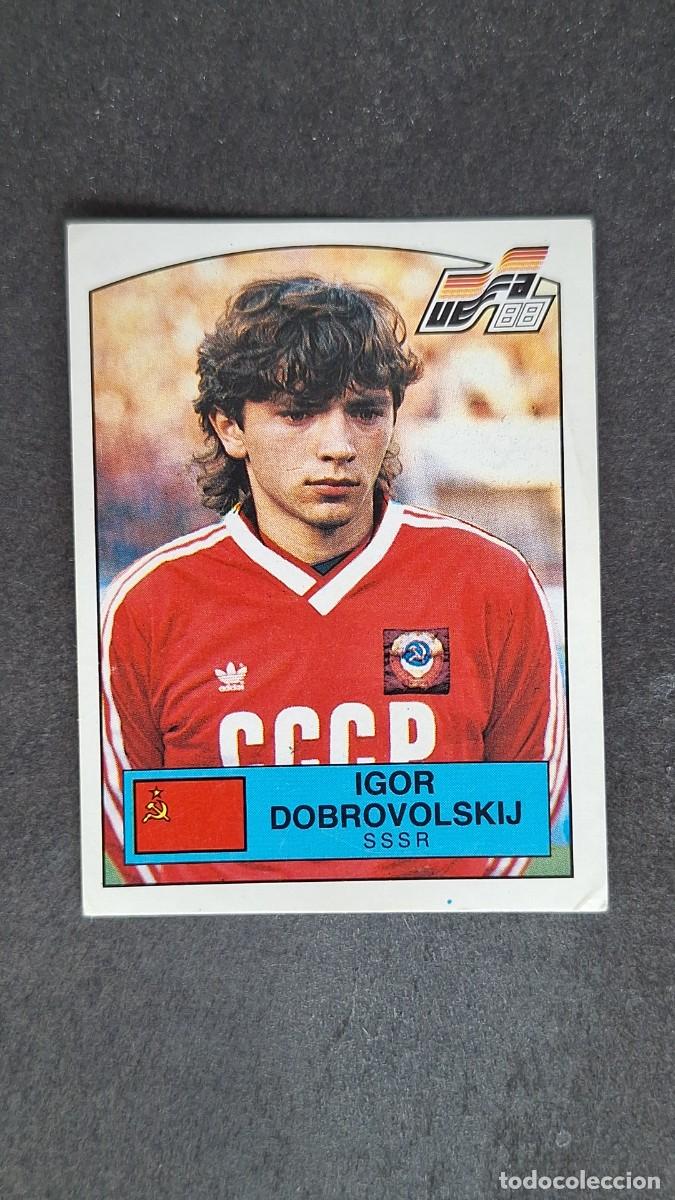 Cartes &agrave; collectionner de Football: L2 IGOR DOBROVOLSKIJ SELECCION SSSR 256 EUROCOPA ALEMANIA 88 1988 PANINI NUNCA PEGADO SIN PEGAR