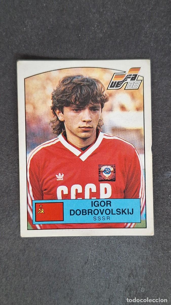 Cartes &agrave; collectionner de Football: L2 IGOR DOBROVOLSKIJ SELECCION SSSR 256 EUROCOPA ALEMANIA 88 1988 PANINI NUNCA PEGADO SIN PEGAR
