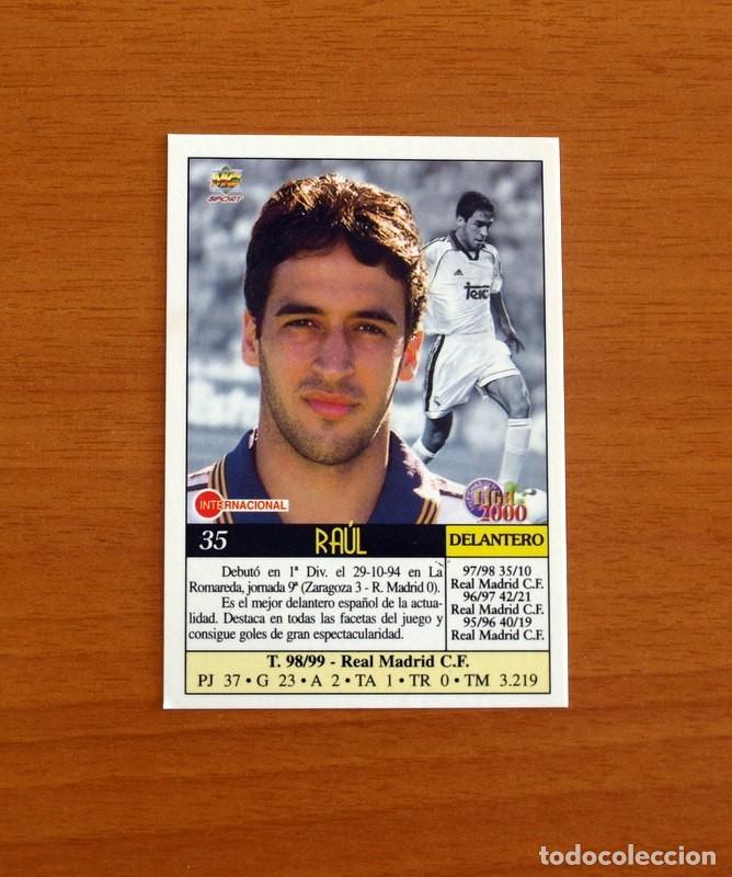 Cartes &agrave; collectionner de Football: Real Madrid - N&ordm; 35, Ra&uacute;l - Mundicromo Las Fichas de la Liga 1999-2000, 99-00 -Mundi Cromo