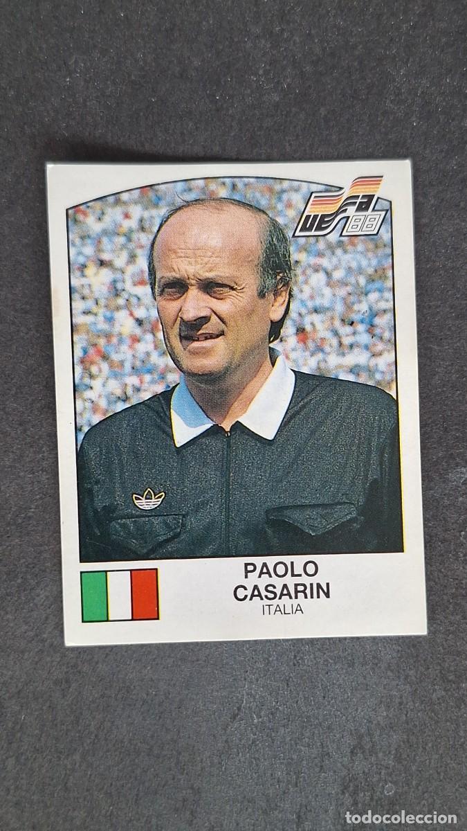 Cartes &agrave; collectionner de Football: L2 PAOLO CASARIN ARBITRO 261 EUROCOPA ALEMANIA 88 1988 PANINI NUNCA PEGADO SIN PEGAR