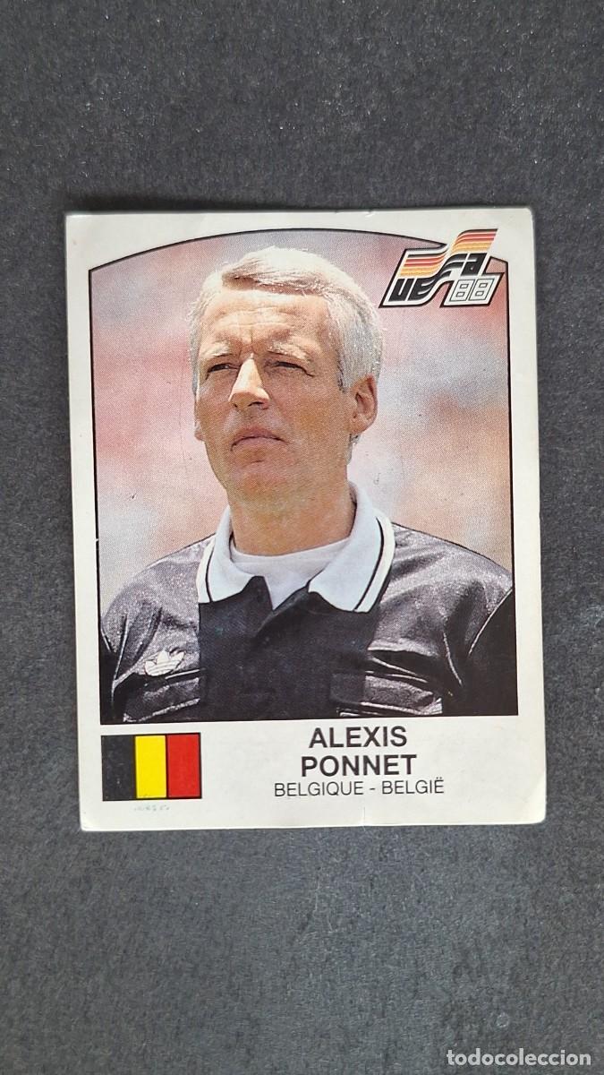 Cartes &agrave; collectionner de Football: L2 ALEXIS PONNET ARBITRO 264 EUROCOPA ALEMANIA 88 1988 PANINI NUNCA PEGADO SIN PEGAR