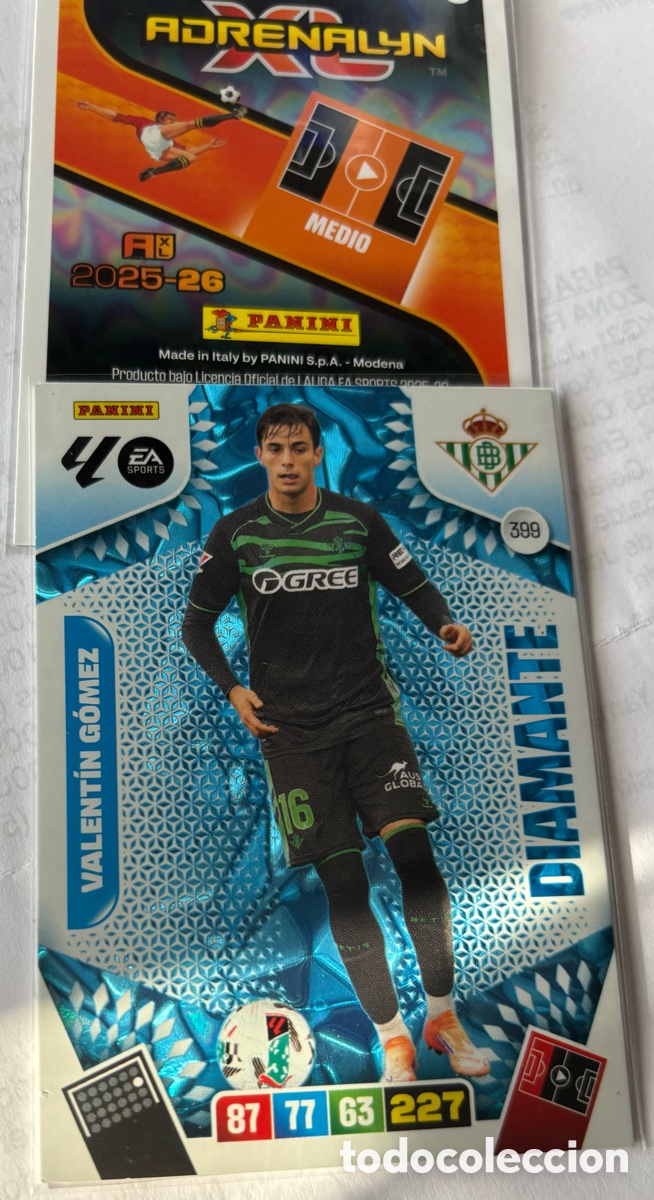 Cromos de F&uacute;tbol: ADRENALYN 25-26 DIAMANTES 399