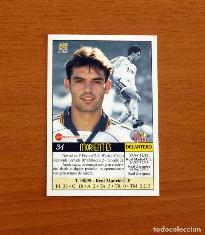 Cromos de F&uacute;tbol: Real Madrid - N&ordm; 34, Morientes - Mundicromo Las Fichas de la Liga 1999-2000, 99-00 -Mundi Cromo