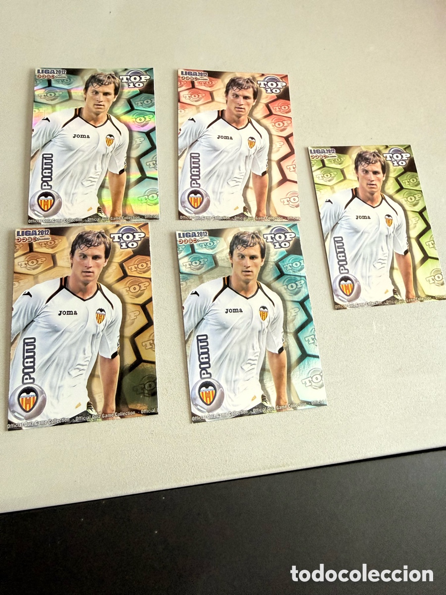 Cromos de F&uacute;tbol: MUNDICROMO 2012. n 615. Top 10. PIATTI. 5 cromos distintos
