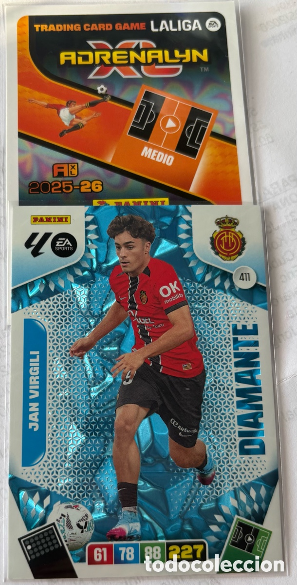 Cromos de F&uacute;tbol: ADRENALYN 25-26/ DIAMANTES 411