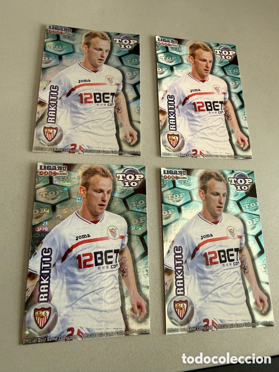Cromos de F&uacute;tbol: MUNDICROMO 2012. n 616. Top 10 RAKITIC. 4 cromos diferentes