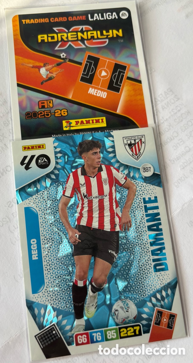 Cromos de F&uacute;tbol: ADRENALYN 25-26 / DIAMANTE 397