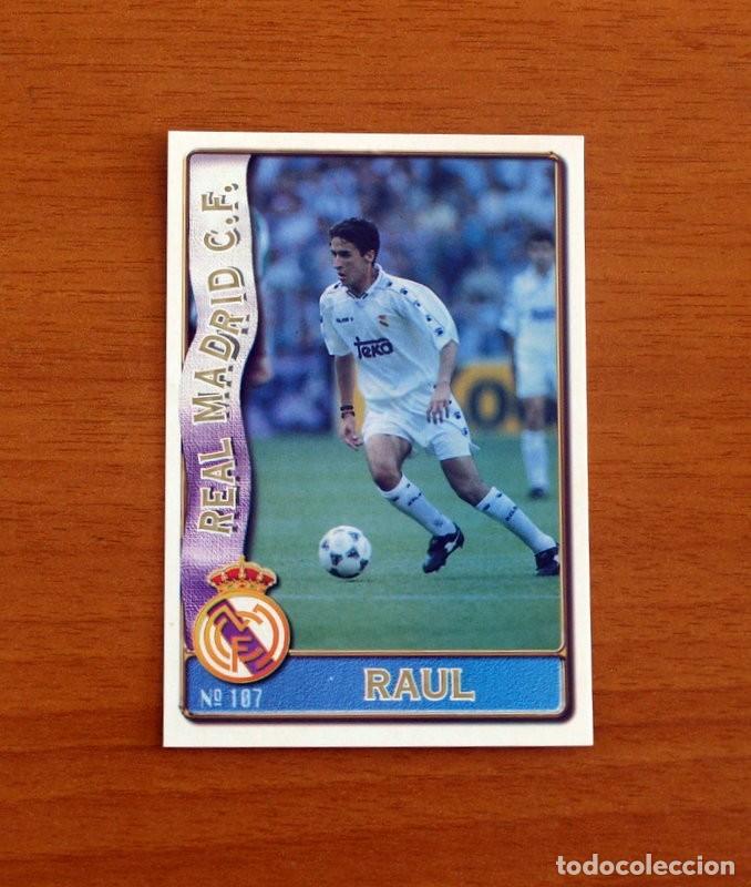 Cromos de F&uacute;tbol: Real Madrid -N&ordm; 107 Ra&uacute;l -Mundicromo Las Fichas de la Liga de F&uacute;tbol 1996-1997-96-97