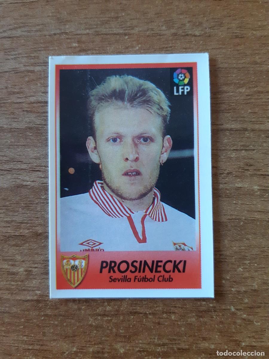 Cromos de F&uacute;tbol: N&deg;310 Fichaje Prosinecki (Sevilla) Liga 96-97 BOLLYCAO. Trasera Sigue La Liga. Nunca pegado