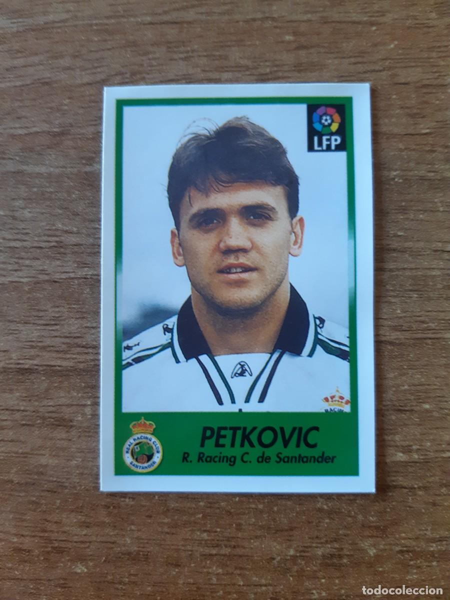 Cromos de F&uacute;tbol: N&deg;309 Fichaje Petkovic (Racing Santander) Liga 96-97 BOLLYCAO. Trasera normal. Nunca pegado