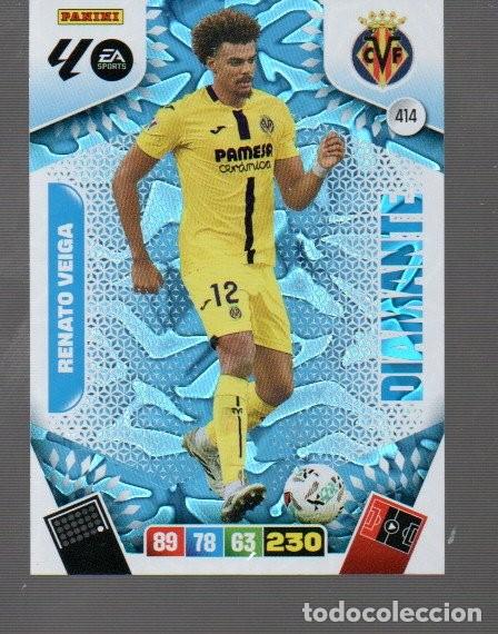 Cromos de F&uacute;tbol: CROMO DE FUTBOL XL ADRENALYN PANINI LIGA 2025/26 N&ordm; 414 DE VILLARREAL RENATO VEIGA DIAMANTE