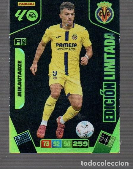 Cromos de F&uacute;tbol: CROMO DE FUTBOL XL ADRENALYN PANINI LIGA 2025/26 N&ordm; 000 DE VILLARREAL MIKAUTADZE EDICI&Oacute;N LIMITADA