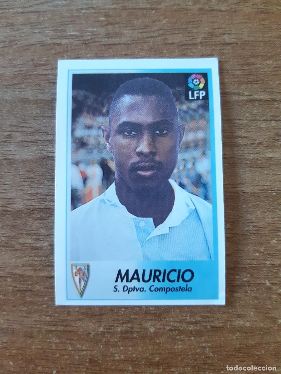 Figurine di Calcio: N&deg;291 Fichaje Mauricio (Compostela) Liga 96-97 BOLLYCAO. Trasera Sigue La Liga. Nunca pegado