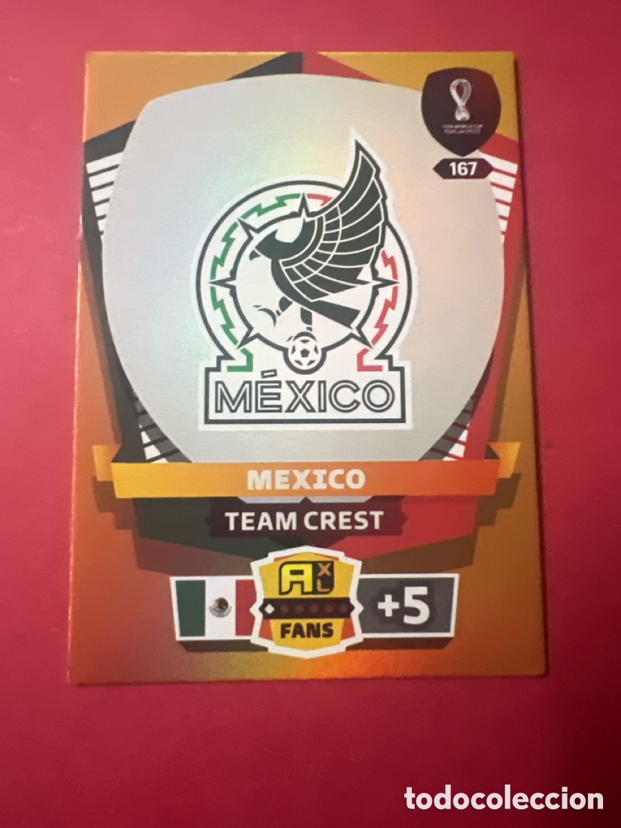 Football Stickers: C9657. 167 ESCUDO MEXICO ADRENALYN QATAR 2022 MUNDIAL CROMO 22 FUTBOL