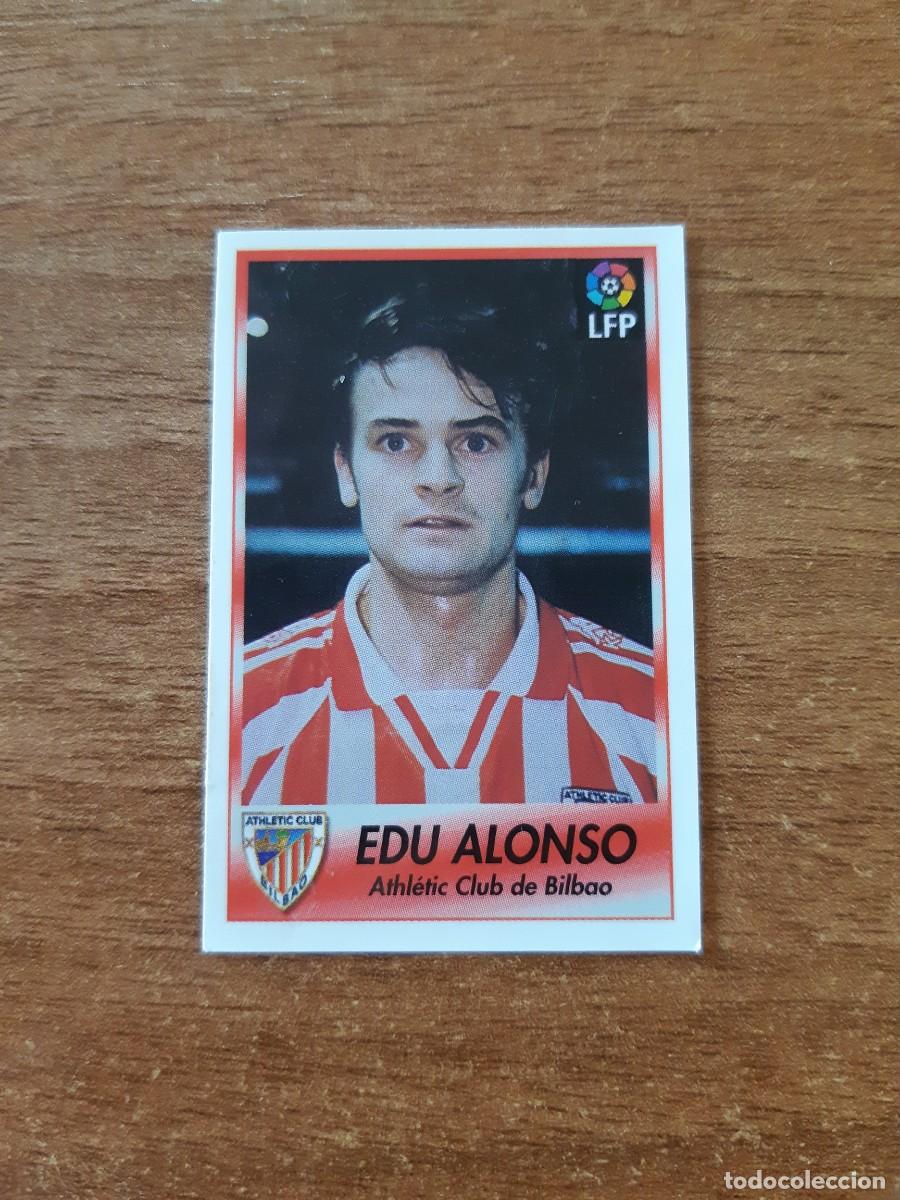 Football Stickers: N&deg;289 Fichaje Edu Alonso (Athletic Bilbao) Liga 96-97 BOLLYCAO. Trasera normal. Nunca pegado