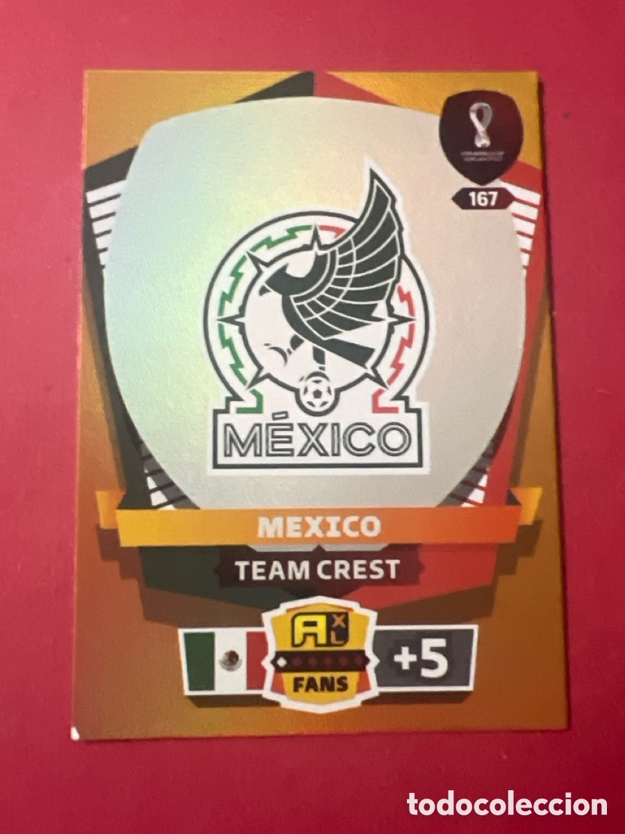 Football Stickers: C9661. 167 ESCUDO MEXICO ADRENALYN QATAR 2022 MUNDIAL CROMO 22 FUTBOL