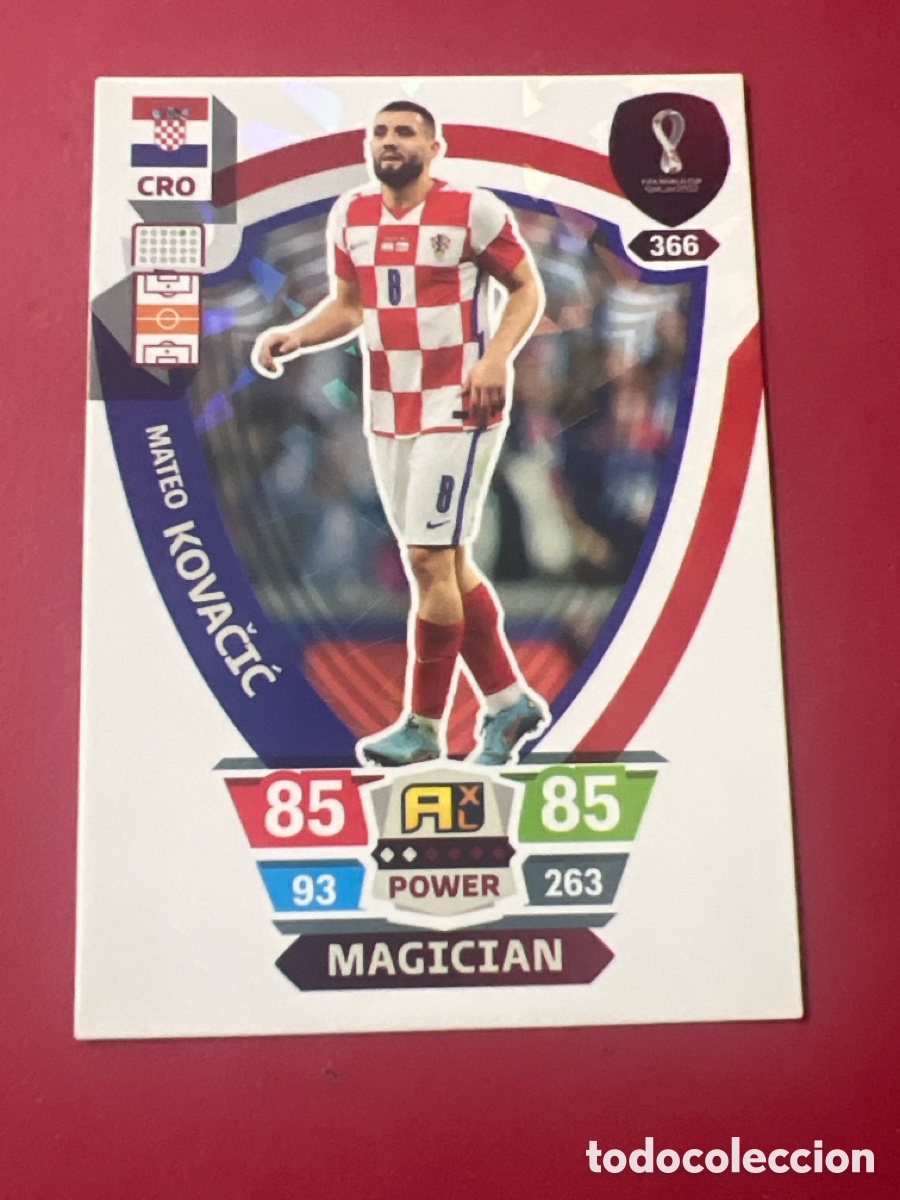 Fu&szlig;ball-Sticker: C9671. 366 KOVACIC CROACIA ADRENALYN QATAR 2022 MUNDIAL CROMO 22 FUTBOL