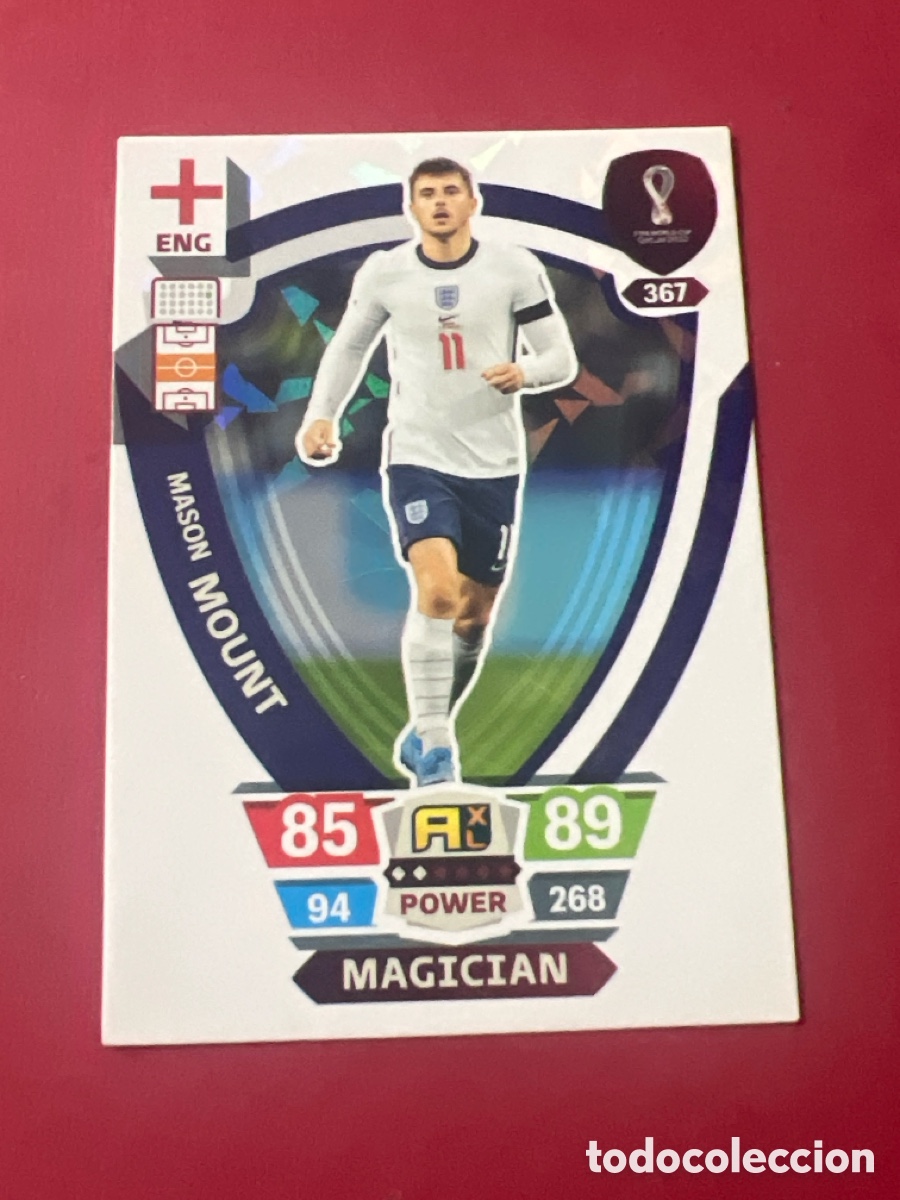 Cartes &agrave; collectionner de Football: C9678. 367 MASON MOUNT (INGLATERRA) MAGICIAN PANINI ADRENALYN XL FIFA WORLD CUP QATAR 2022 22