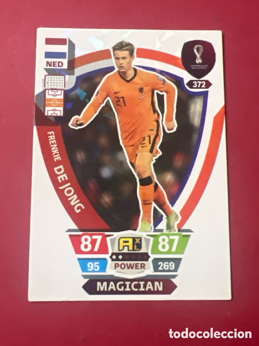 Cromos de F&uacute;tbol: C9696. 372 DE JONG MAGICIAN HOLANDA PAISES BAJOS ADRENALYN XL MUNDIAL WORLD CUP QATAR 2022 PANINI 22