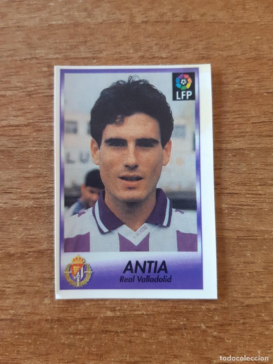Fu&szlig;ball-Sticker: N&deg;263 Ant&iacute;a (Valladolid) Liga 96-97 BOLLYCAO. Trasera Sigue La Liga. Nunca pegado, sin pegar