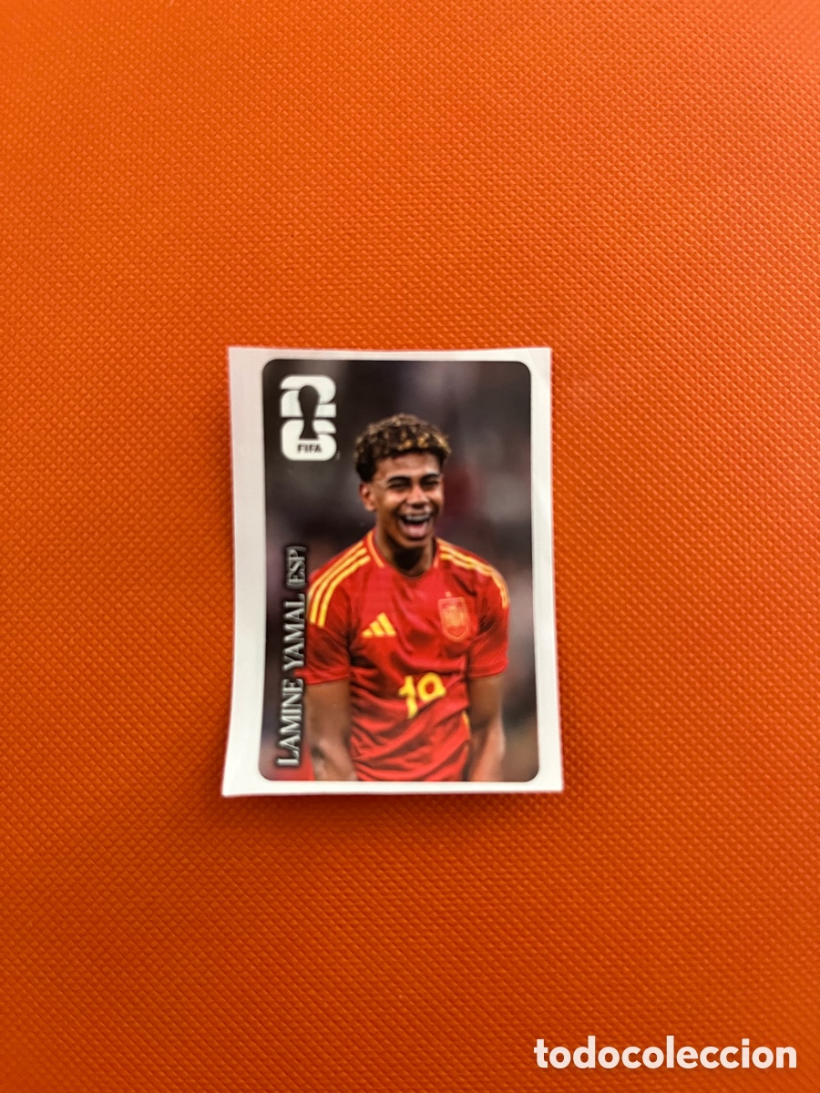 Football Stickers: LAMINE YAMAL COCACOLA ESPA&Ntilde;A EDICION LIMITADA FIFA WORLD CUP 26 PANINI MUNDIAL 2026 SIN PEGAR