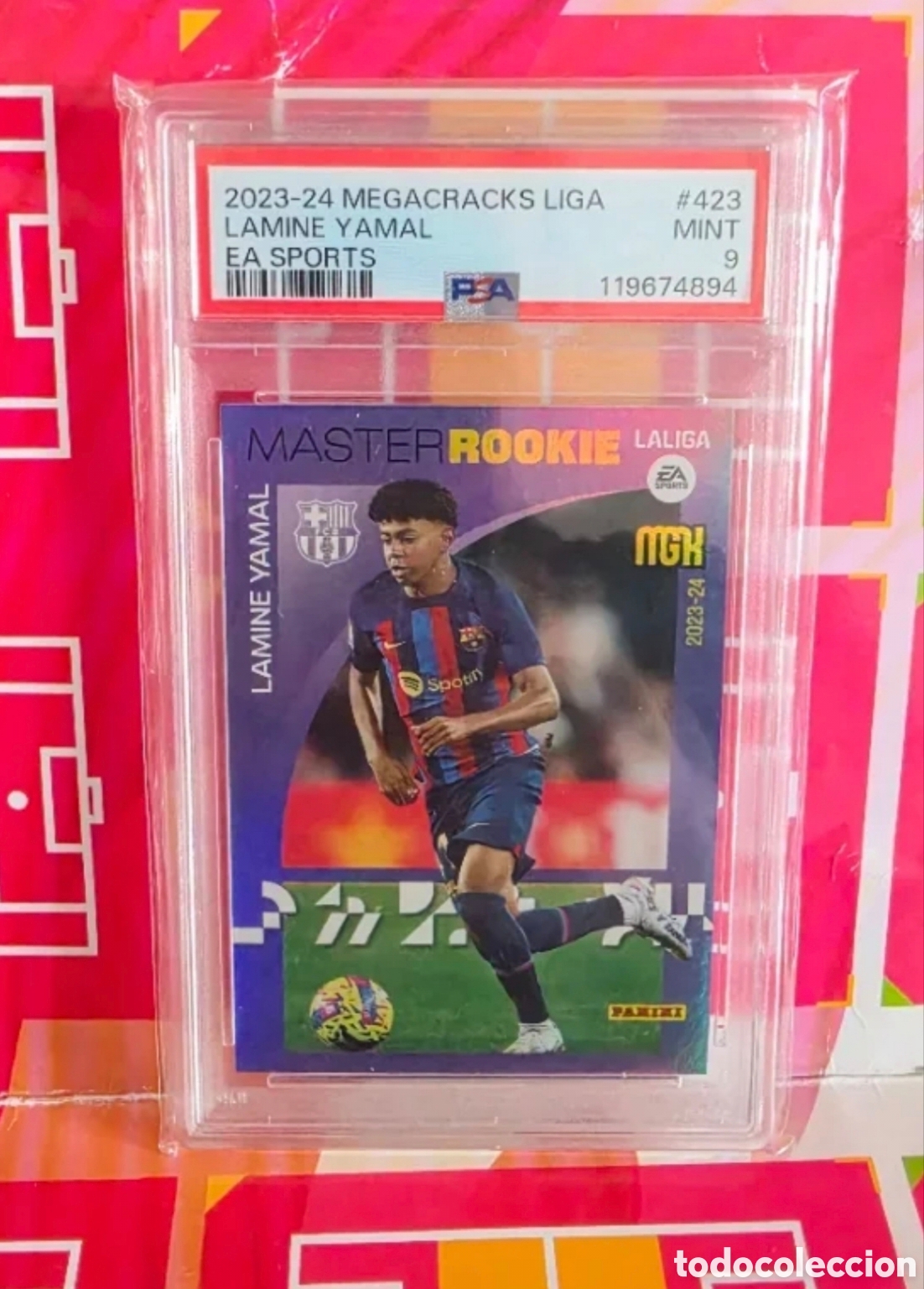 Football Stickers: LAMINE YAMAL PSA 9 &mdash; MASTER ROOKIE