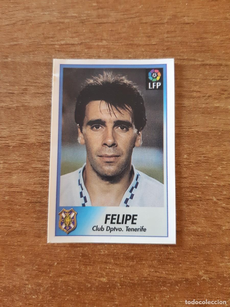 Cromos de F&uacute;tbol: N&deg;241 Felipe (Tenerife) Liga 96-97 BOLLYCAO. Trasera Sigue La Liga. Nunca pegado, sin pegar
