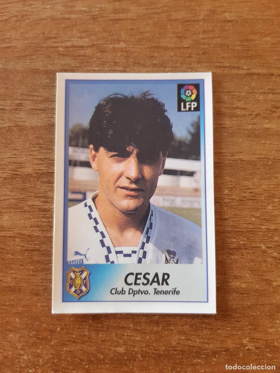 Football Stickers: N&deg;239 C&eacute;sar G&oacute;mez (Tenerife) Liga 96-97 BOLLYCAO. Trasera normal. Nunca pegado, sin pegar