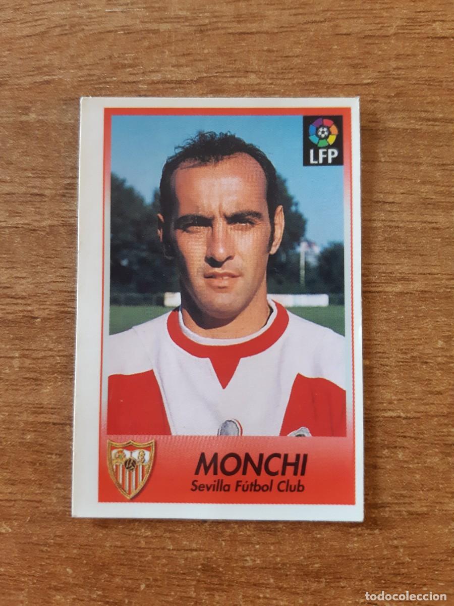 Cromos de F&uacute;tbol: N&deg;210 Monchi (Sevilla) Liga 96-97 BOLLYCAO. Trasera normal. Nunca pegado, sin pegar