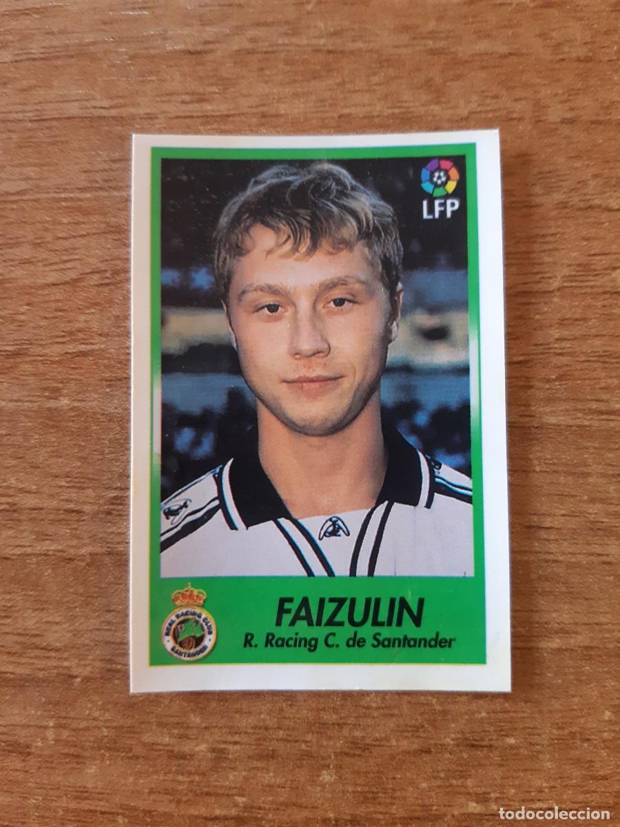 Cromos de F&uacute;tbol: N&deg;208 Faizulin (Racing Santander) Liga 96-97 BOLLYCAO. Trasera Sigue La Liga. Nunca pegado