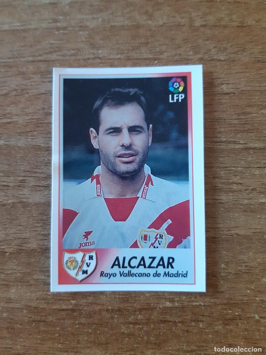 Cromos de Futebol: N&deg;189 Alc&aacute;zar (Rayo Vallecano) Liga 96-97 BOLLYCAO. Trasera Sigue La Liga. Nunca pegado, sin pegar