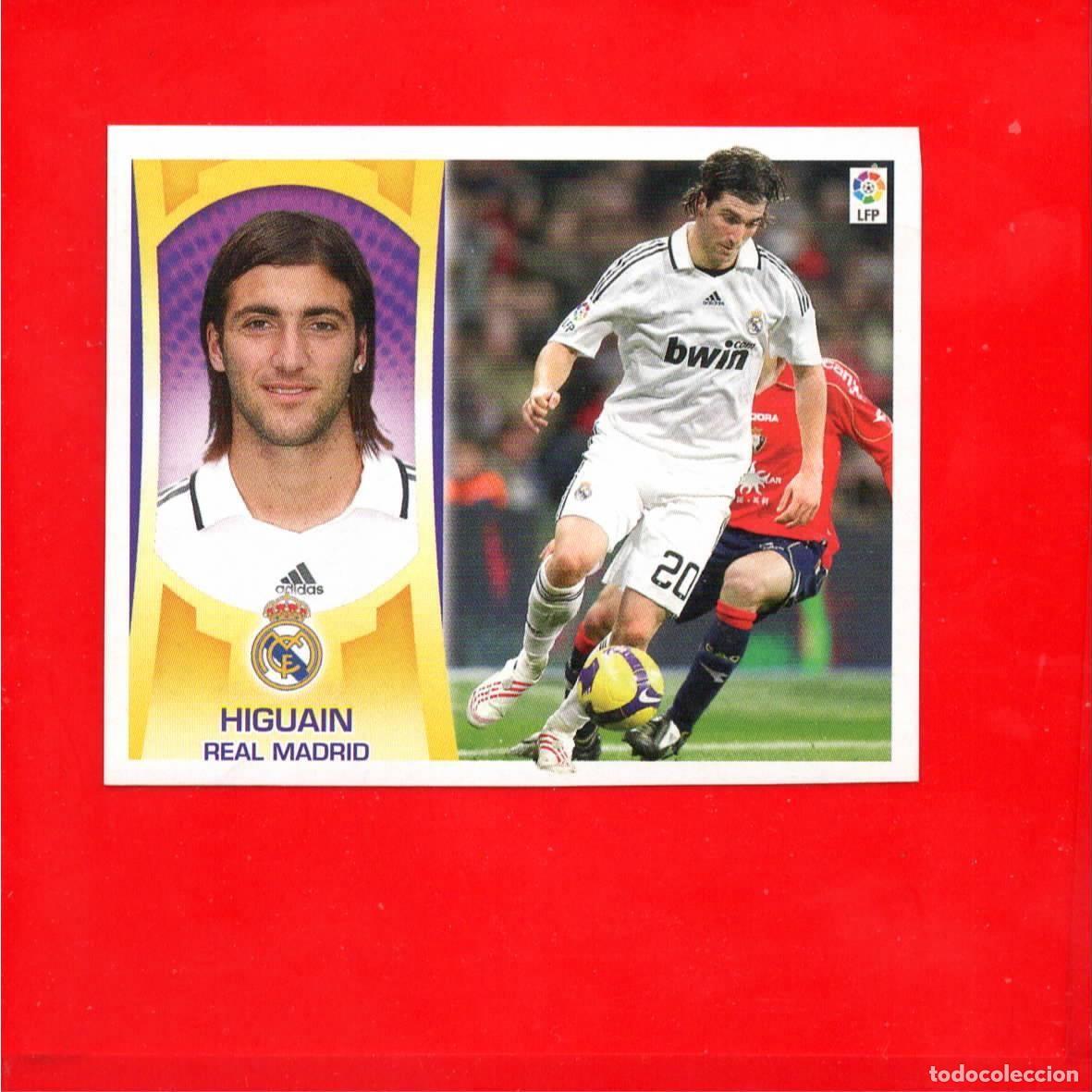 Cartes &agrave; collectionner de Football: HIGUAIN LETRA O REAL MADRID - LIGA ESTE 2009 2010 09 10